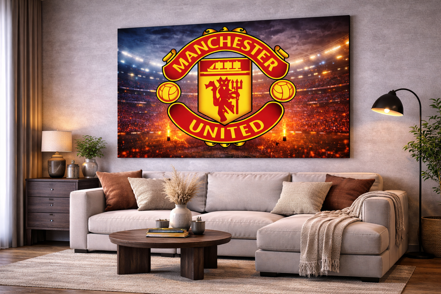 Canvas Echipă de Fotbal MANCHESTER UNITED
