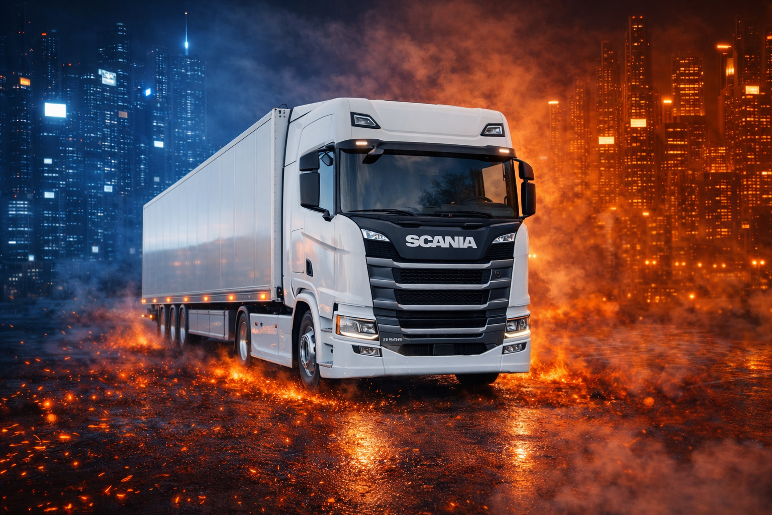 Canvas Stilizat Scania