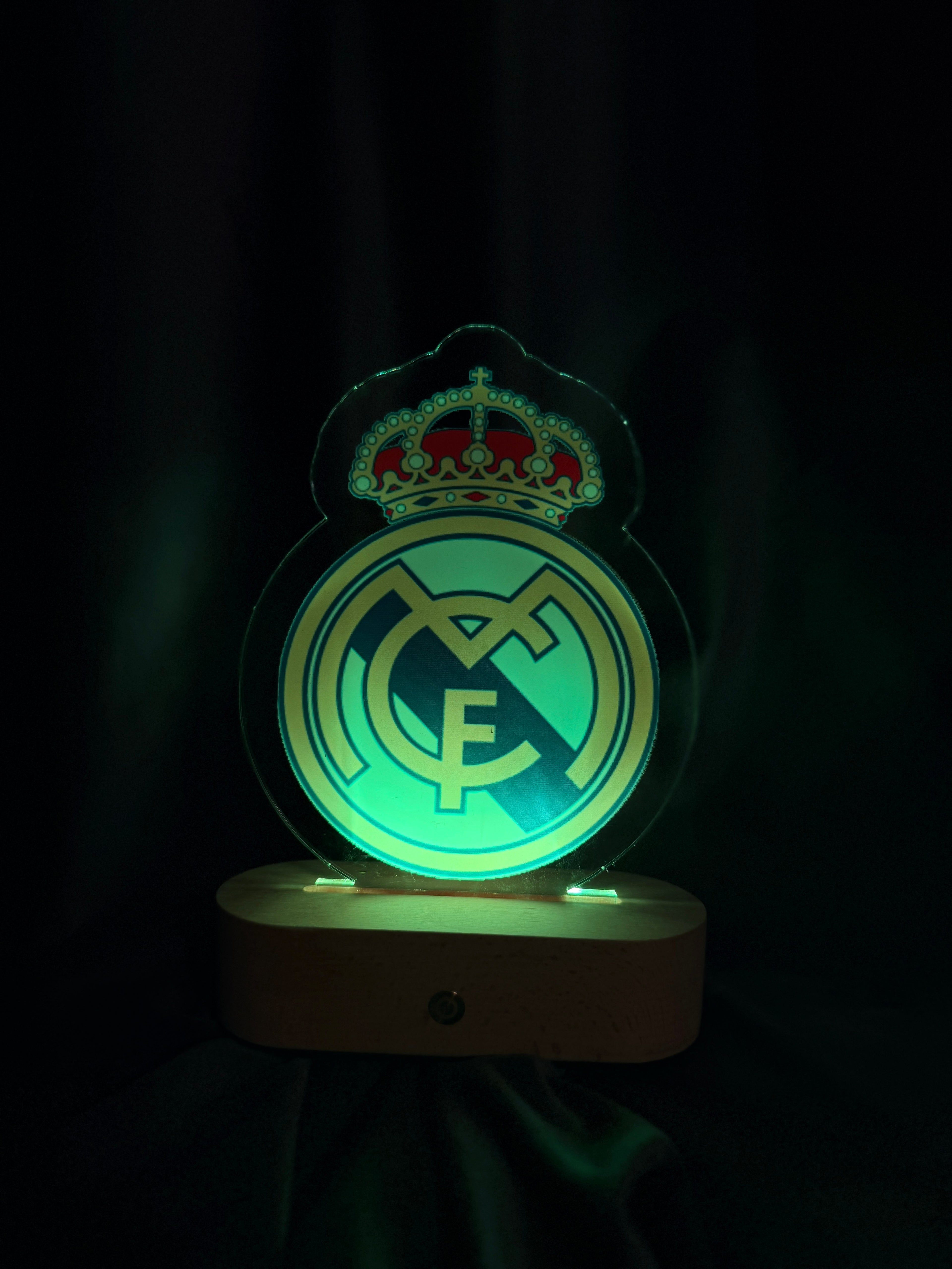 Lampa LED 3D  - REAL MADRID
