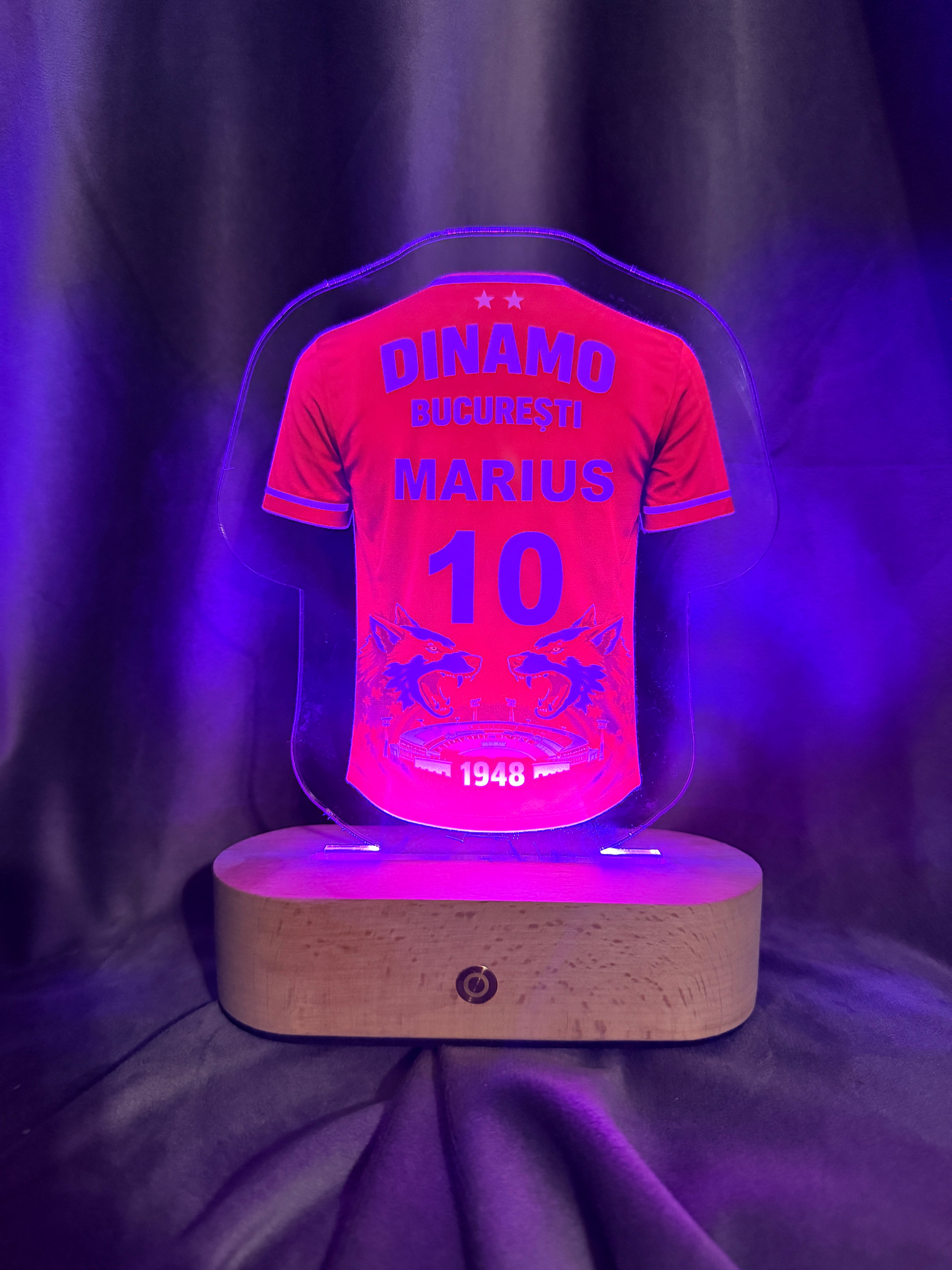 Lampa LED 3D  - Tricou DINAMO