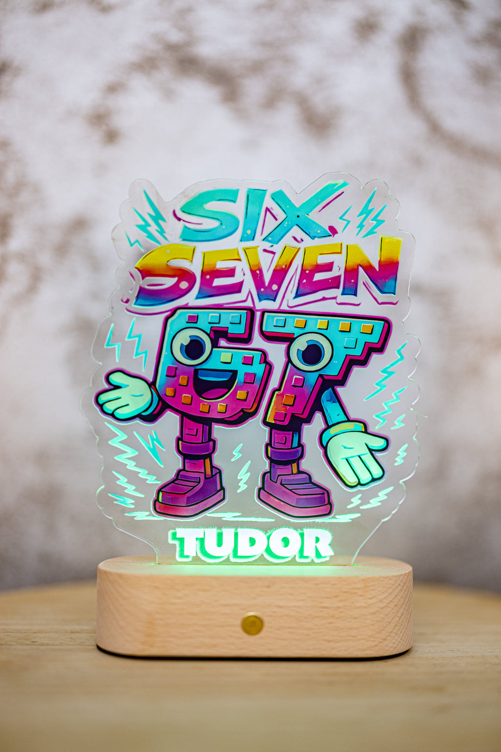 Decorațiune LED - 3D - SIX SEVEN